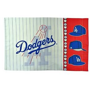 Vintage MLB LA Los Angeles Dodgers Baseball Pillowcase 1996